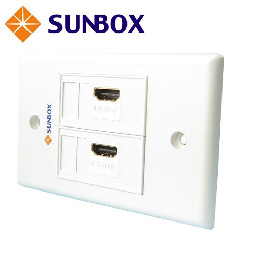 雙孔 HDMI 面板插座(WP-2H) SUNBOX