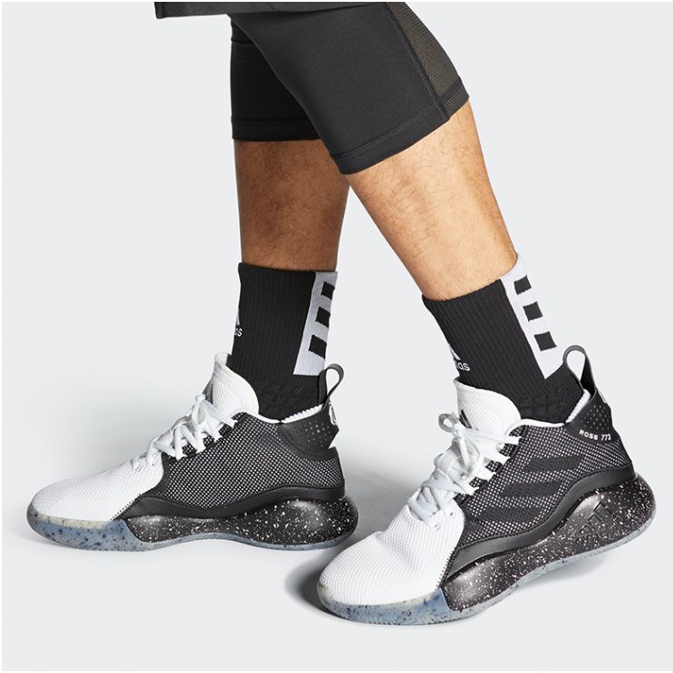 ADIDAS D Rose 773 2020新款黑白潑墨透氣羅斯實戰減震高幫籃球鞋FW8661 男鞋| 蝦皮購物