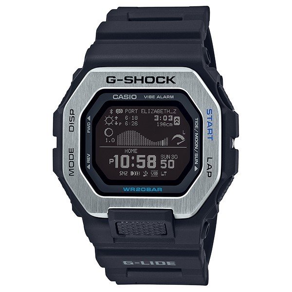 G-SHOCK 卡西歐 GBX-100-1 潮汐 藍牙 手錶 / 黑