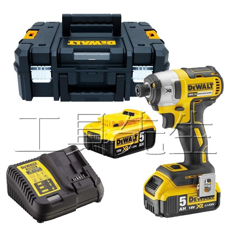 含稅／DCF887 P2／205N.m【工具先生】得偉 DEWALT 搭雙5.0Ah 18V／充電式 無碳刷 衝擊起子機