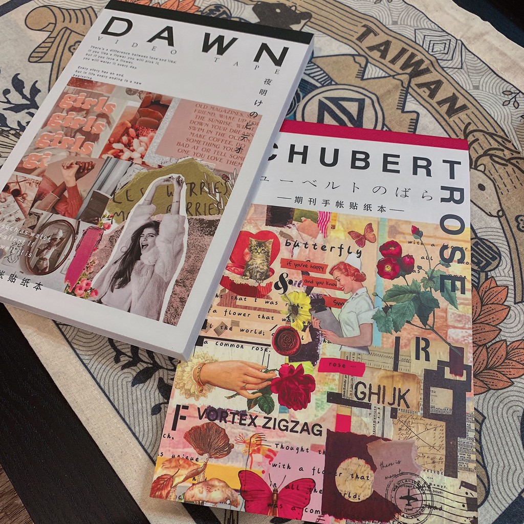 CHON ➇(熱銷)復古手帳背景貼紙本 蝦皮購物