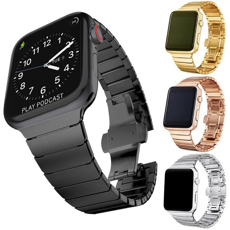 限量款金屬不鏽鋼錶帶適用於Apple Watch 8代 蘋果手錶錶帶 iwatch 7 41 45 40 44 42mm