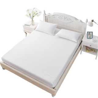 現貨 居家生活 床上用品 純棉床單被套枕套單件純白色賓館酒店單人雙人可訂製褥單床上用品