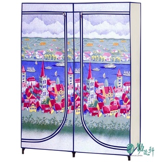 【Sanho 三和牌】巧樣多EWP-1型城堡風光DIY 收納衣櫥組(布架合裝)臺灣製造現貨