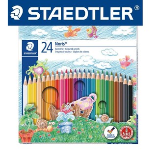 德國施德樓STAEDTLER六角筆桿色鉛筆24色組*MS144NC24.