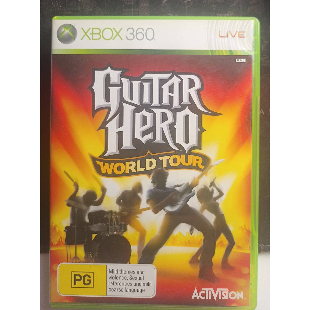 【guitar hero world tour 吉他英雄 世界巡迴 英文版】 XBOX360二手遊戲片出清