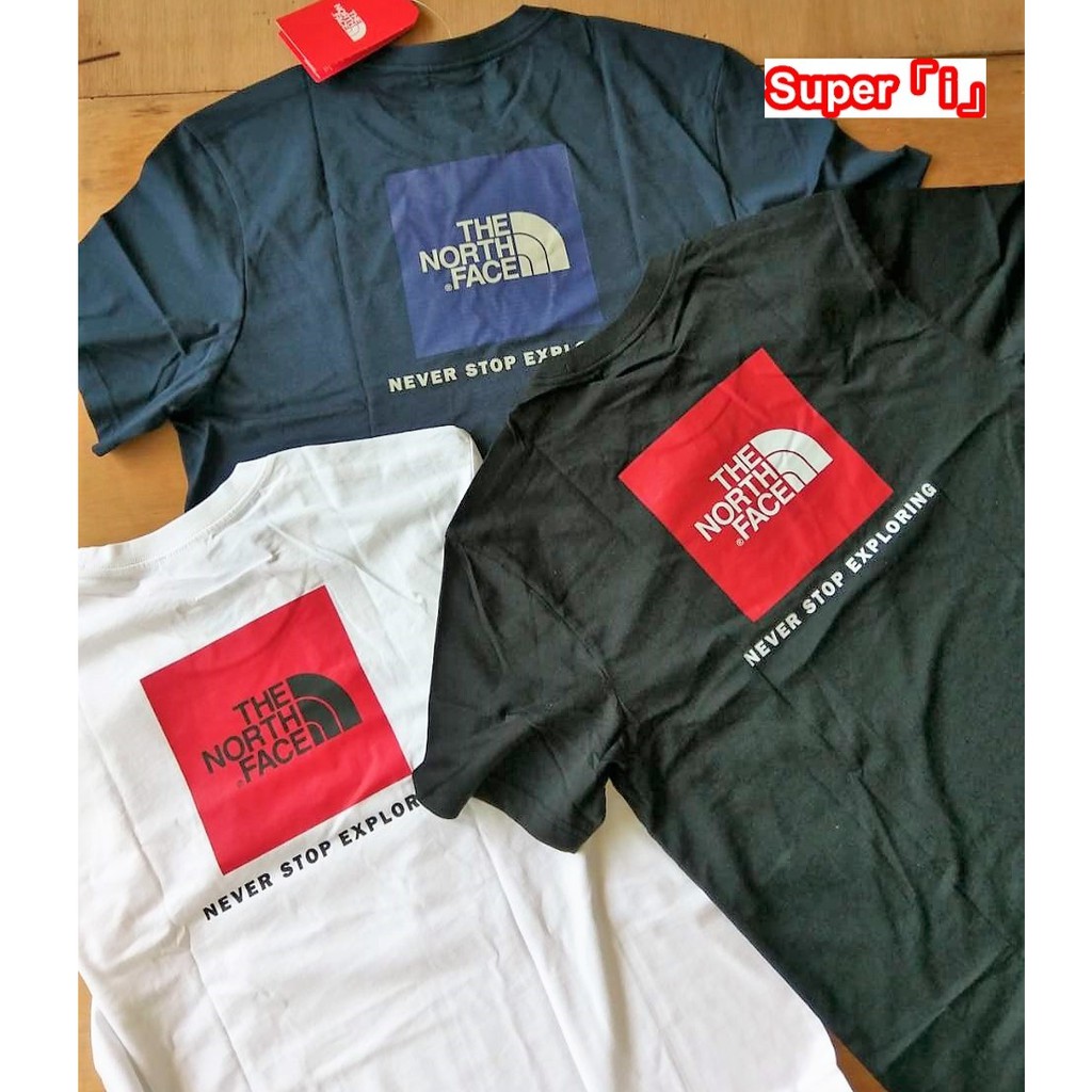 the north face box logo tee