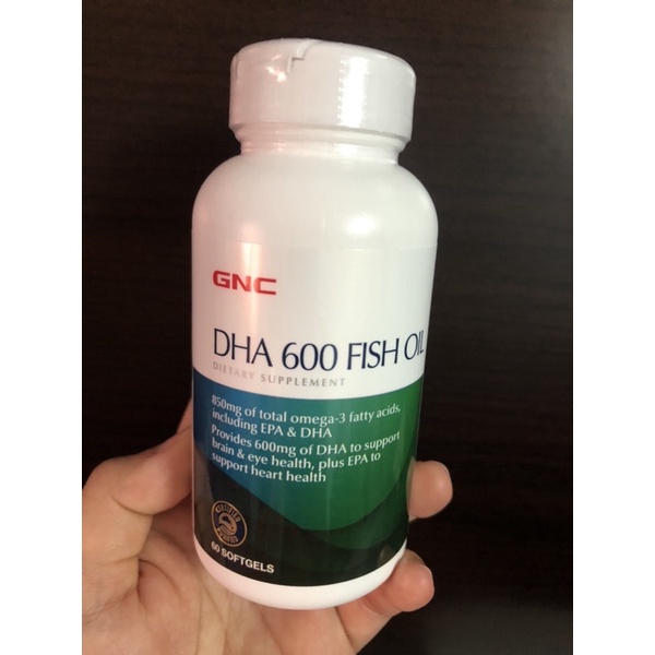 GNC建安喜 孕婦DHA魚油600膠囊（60顆）
