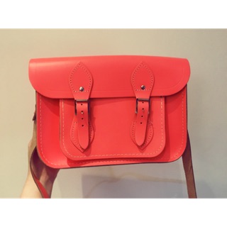 The Cambridge Satchel Company 劍橋包 珊瑚紅 11吋