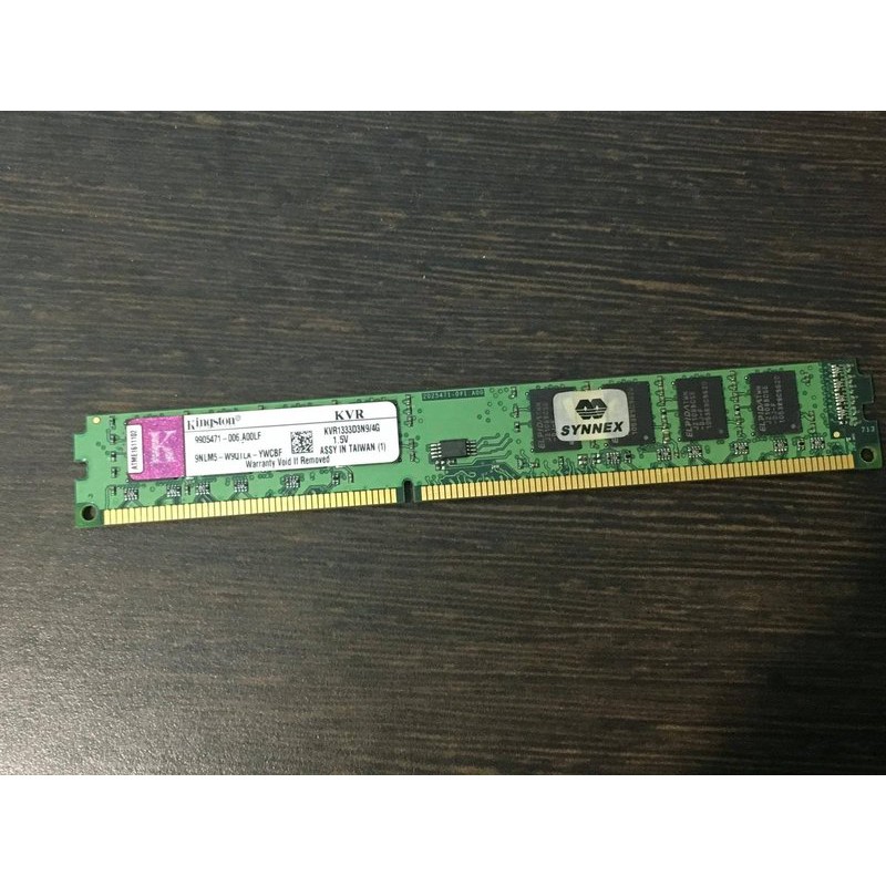 金士頓 DDR3-1333 4G 雙面 終保 (DDR3 1333 4GB 8G 8GB KVR1333D3N9)