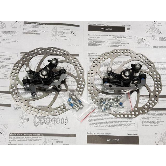 全新ZOOM 機械碟煞組+ 160碟盤 前後碟煞組 登山車 小徑車 機械碟