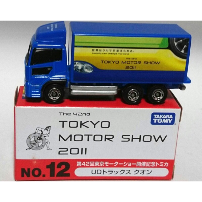 TOMICA 2011 東京 車展 會場 NO.12 12 HINO UD 拖車頭 拖車 貨櫃車 貨車 卡車 貨櫃