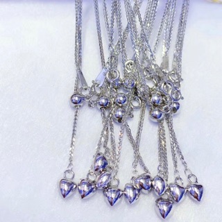 蕭邦鏈 🌠三琳水晶🌠調節形蕭邦鏈 24寸 925銀鍊可調長度 y字鏈 毛衣鏈