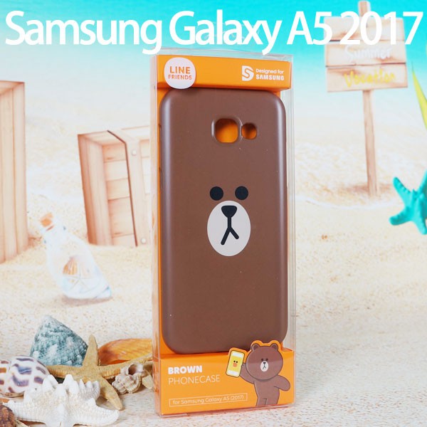Line Friends 三星 Galaxy A5 2017 A520 SM-A520F 熊大 原廠背蓋/硬殼手機保護殼