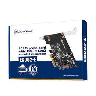 小白的生活工場*Silverstone 銀欣 ECU02-E 20p PCIe Gen 3.0 x2的擴充卡/內附短檔板