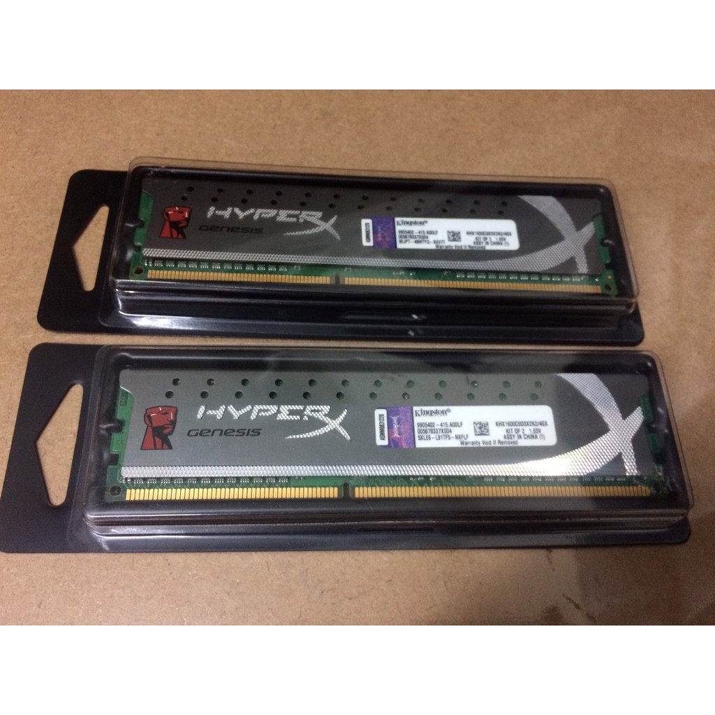 金士頓 HyperX 2Gx2 DDR3 1600 桌上型 記憶體 2GB x2 = 4G 4GB 雙通道