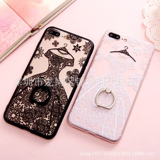 🔥🔥現貨🌼🌼Amy's goods🌼🌼iPhone7/8plus婚禮蕾絲指環支架手機殼