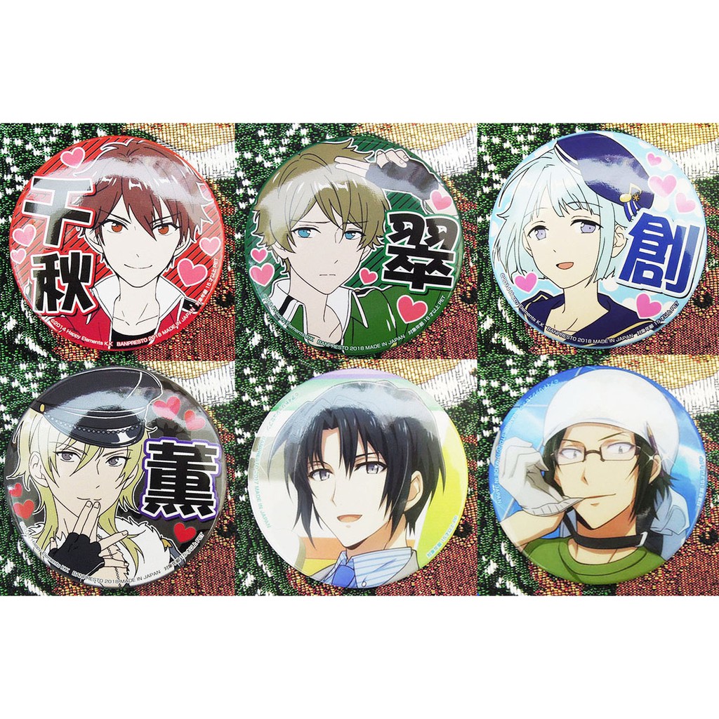 日版現貨 7 6cm徽章合奏明星偶像夢幻祭idolish7 小松先生月歌es 景品高峰翠羽風薰 蝦皮購物
