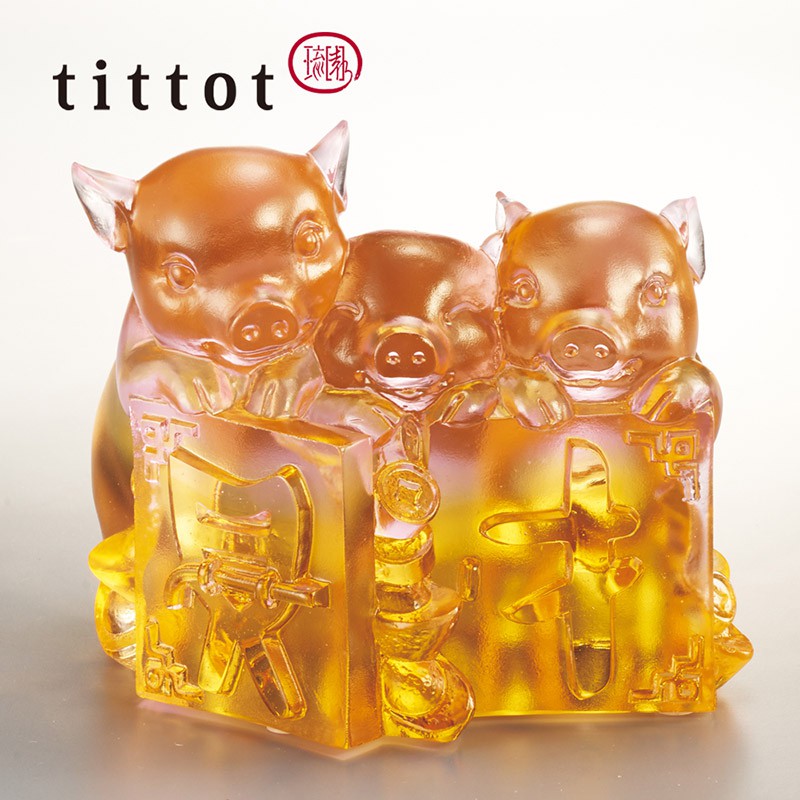 【tittot 琉園丨富貴開門】琉璃 藝術品 收藏 擺飾