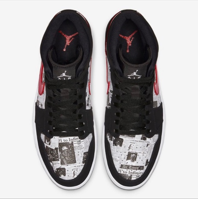 air jordan 1 newspaper print