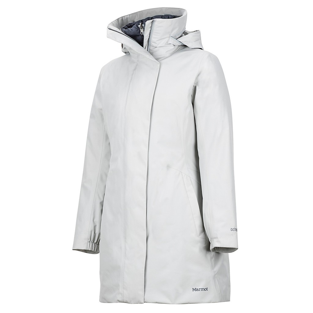 Marmot 女二件式防水保暖大衣 GTX 3M Thinsulate 智慧羽絨保溫棉 保暖外套 灰 45460