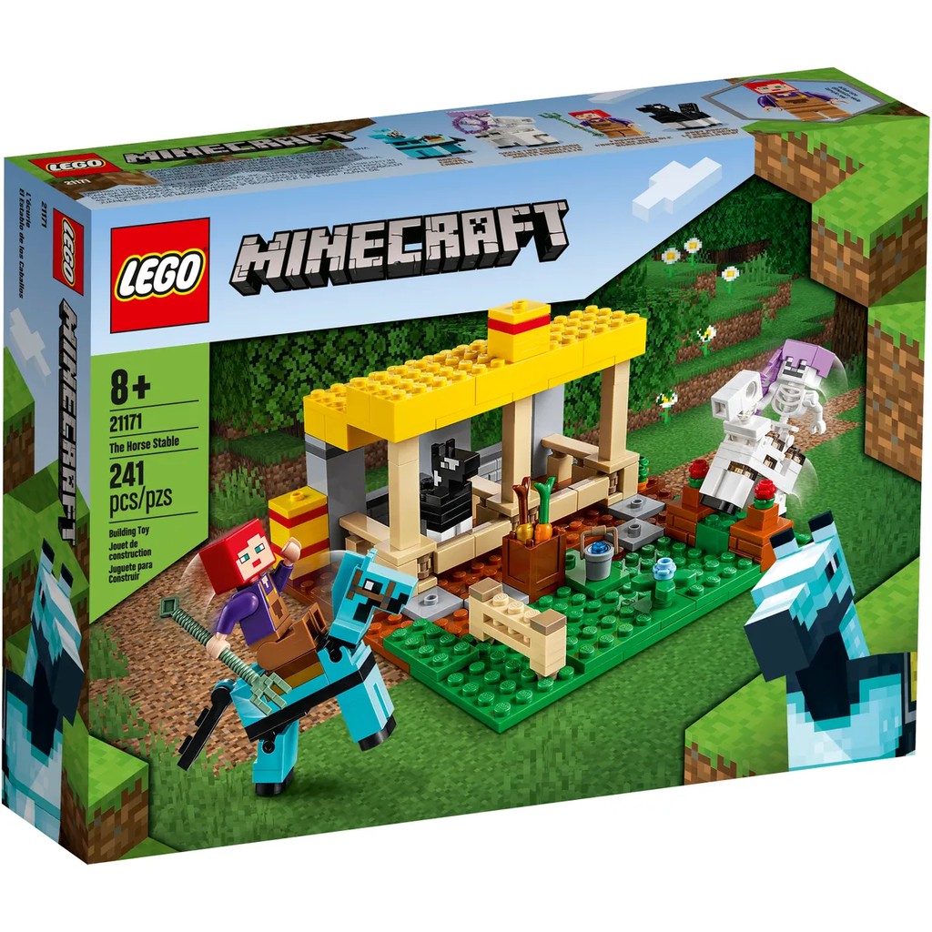 樂go 樂高lego 馬廄麥塊minecraft 馬mc 積木盒組禮物全新正版全新未拆 蝦皮購物
