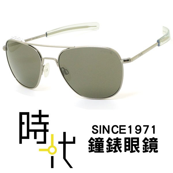 【RANDOLPH】偏光墨鏡太陽眼鏡 AF148 58mm 槍黑框 偏光灰色鏡片 美國製 軍規認證 飛官款 台南 時代