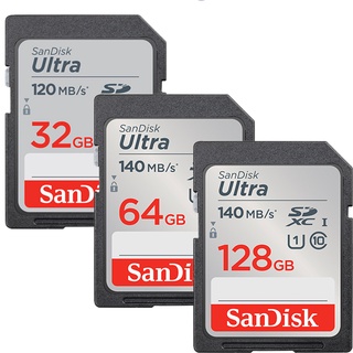 sandisk ultra sd sdhc sdxc 120mb/140mb uhs 32g 64g 128g 記憶卡