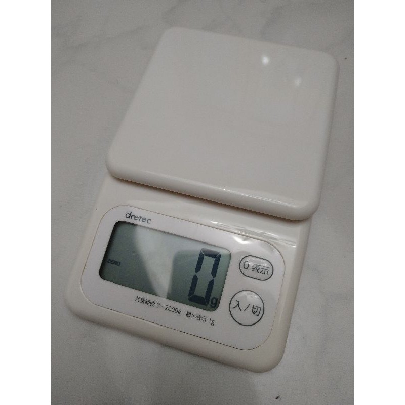 ［二手］DRETEC 日本 大螢幕料理電子秤（2kg) (附外盒）