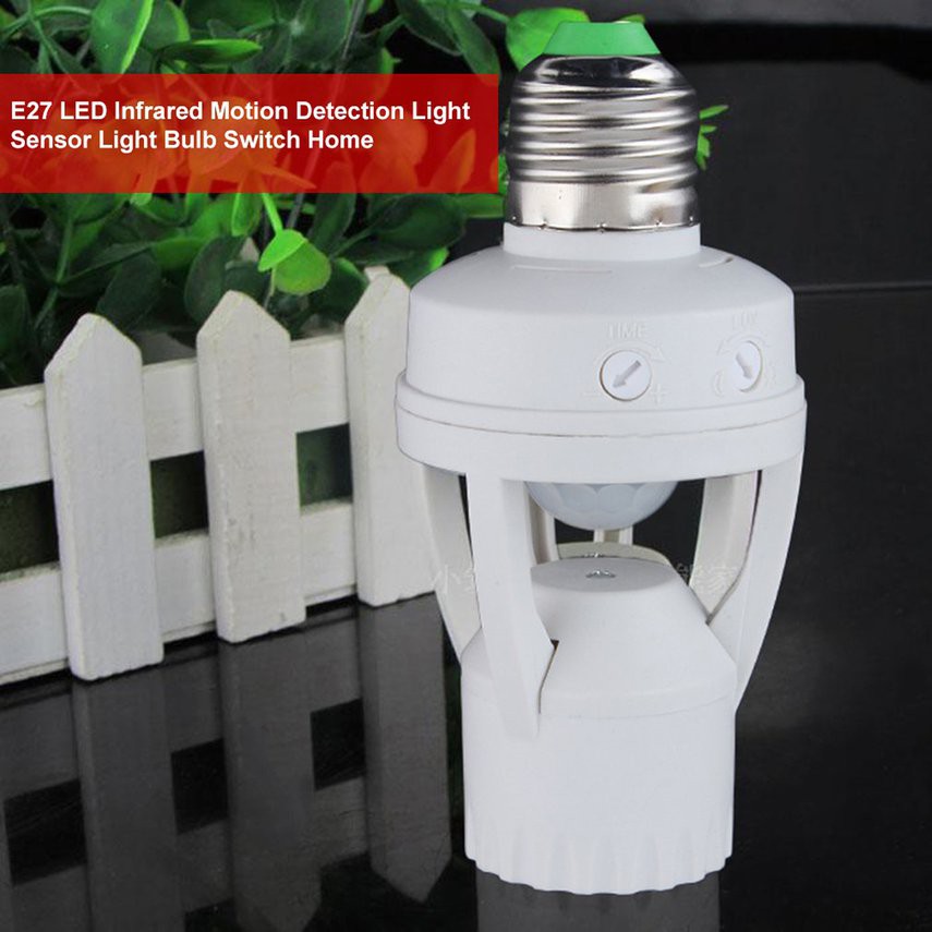 XII  紅外線人體感應燈頭 E27螺口感應燈座 LED感應開關燈 安全環保 全新優質