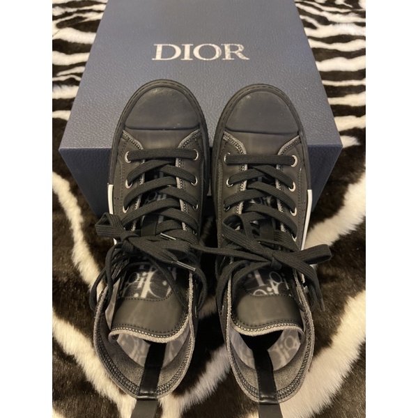Dior 黑色高筒休閒鞋 運動鞋 球鞋 約9.5成新 尺寸:36
