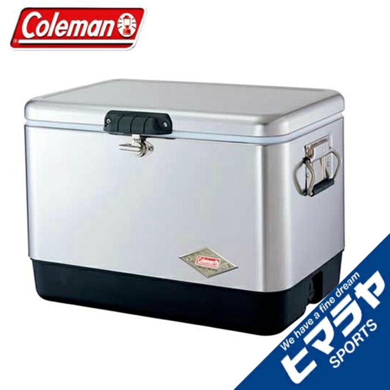 Coleman 露營冰箱  冰桶  保冷桶 行動冰箱 51L銀翼經典鋼甲冰箱 / CM-01343M000