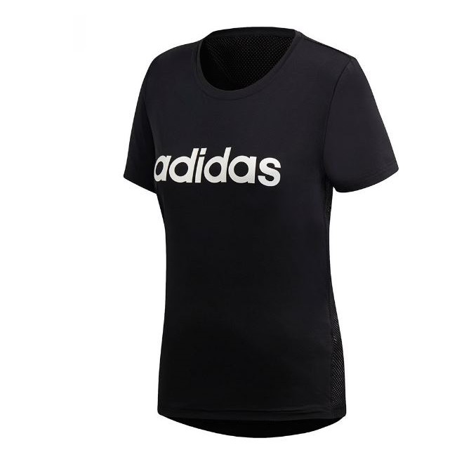 Adidas Design 2 Move Logo女款黑色短袖上衣-NO.DS8724