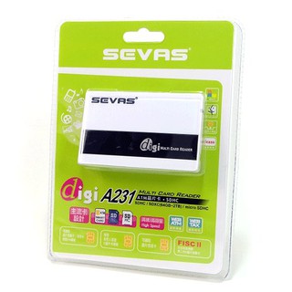 ❄翔鴻3C❄ SEVAS 鏡面金屬名片造型 ATM讀卡機 USB 55合1多功能晶片讀卡機 A231