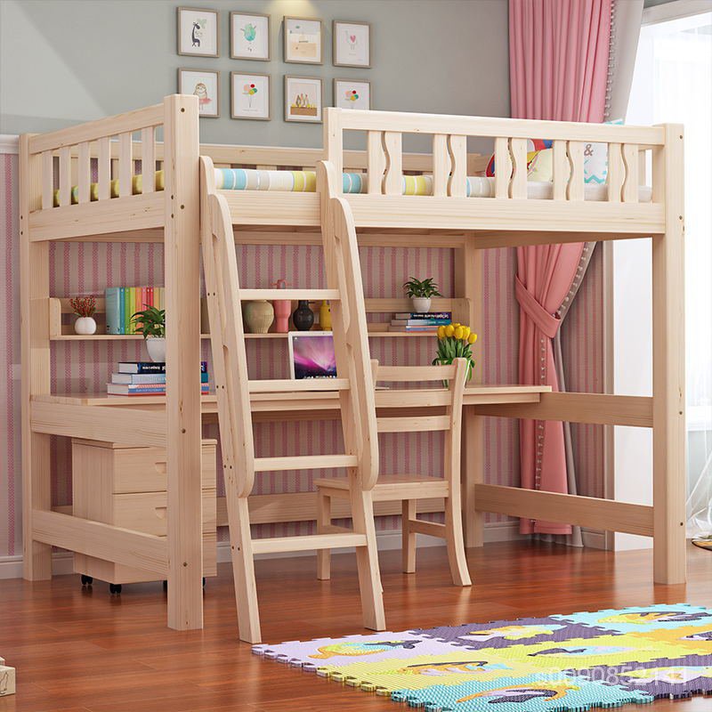 BENNY兒童組合床上床下桌 實木高架床 書桌床 多功能床 子母床 高低床