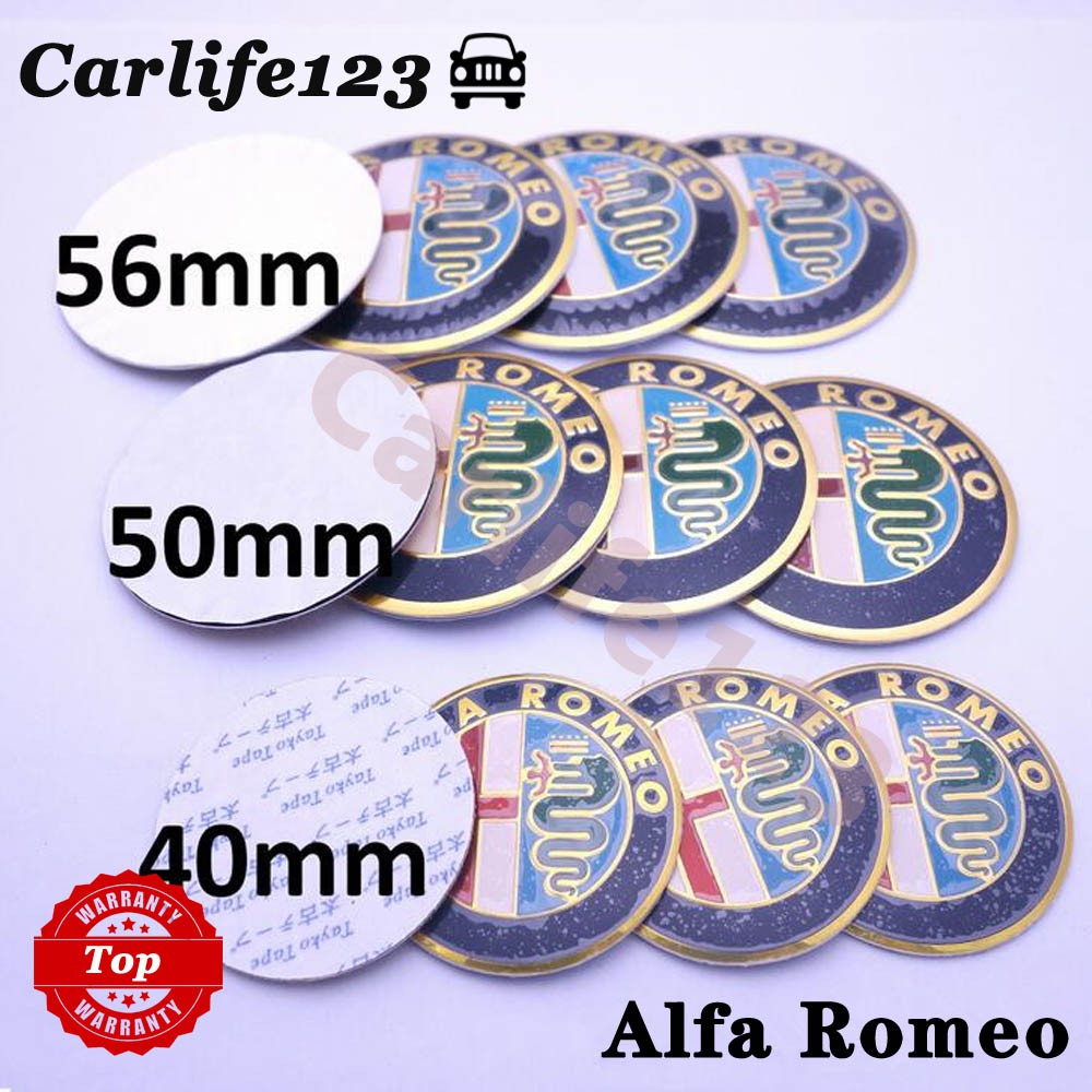 Alfa Romeo 阿爾法羅密歐 徽標 標誌 改裝 裝飾 方向盤 貼紙 貼標 50mm 56mm 40mm