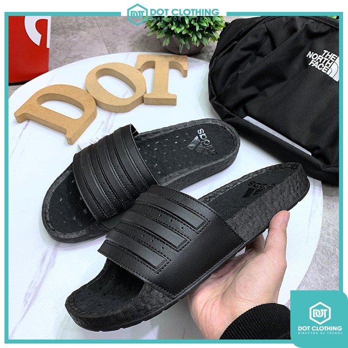 DOT 小物 ADIDAS ADILETTE BOOST 全黑 白黑 拖鞋 頂級 舒適 彈性 緩震 男女 EH2256