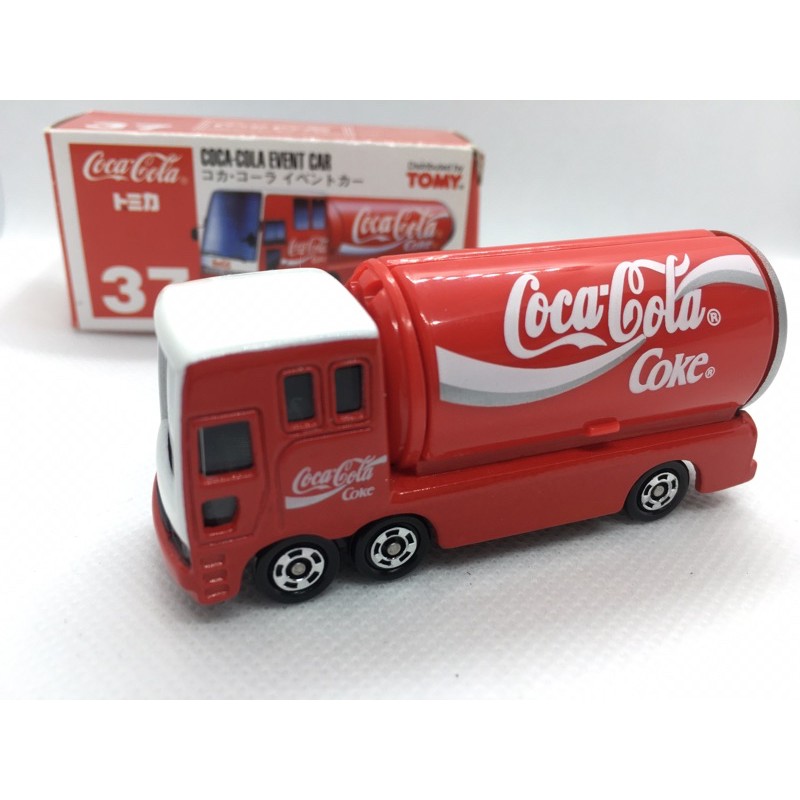 [FuFu日貨]トミカTomica 紅標 No.37 COCA-COLA EVENT CAR 可樂 貨車