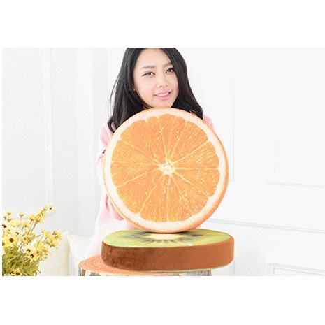 3D水果坐墊 逼真座墊  西瓜  奇異果  橘子【HL35】