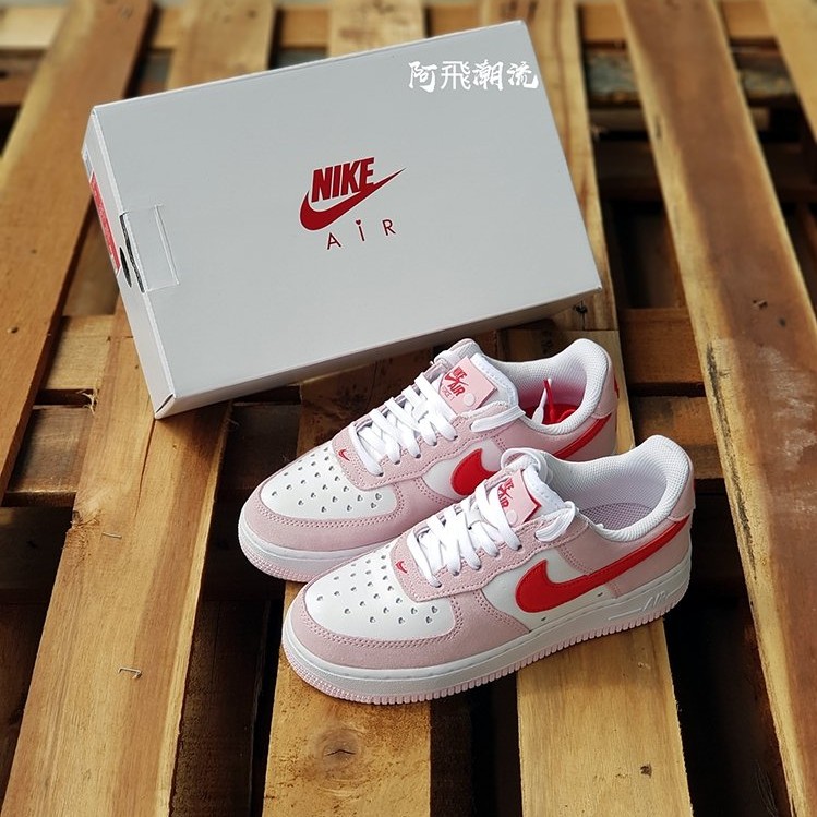 阿飛 Nike Air Force 1 '07 QS 情人節限定 DD3384-600 粉紅 女鞋 休閒鞋 球鞋 現貨