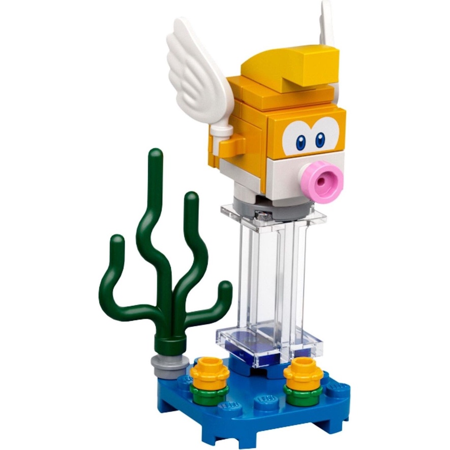「樂高 軍團」 LEGO 瑪莉歐 71361 人偶包一代 8號 逃跑泡泡魚 Eap Cheep 超級 瑪利歐 71386