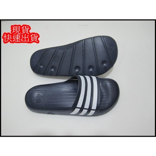 ADIDAS DURAMO SLIDE 運動拖鞋 防水 男女款 深藍/白 G15892 正品公司貨