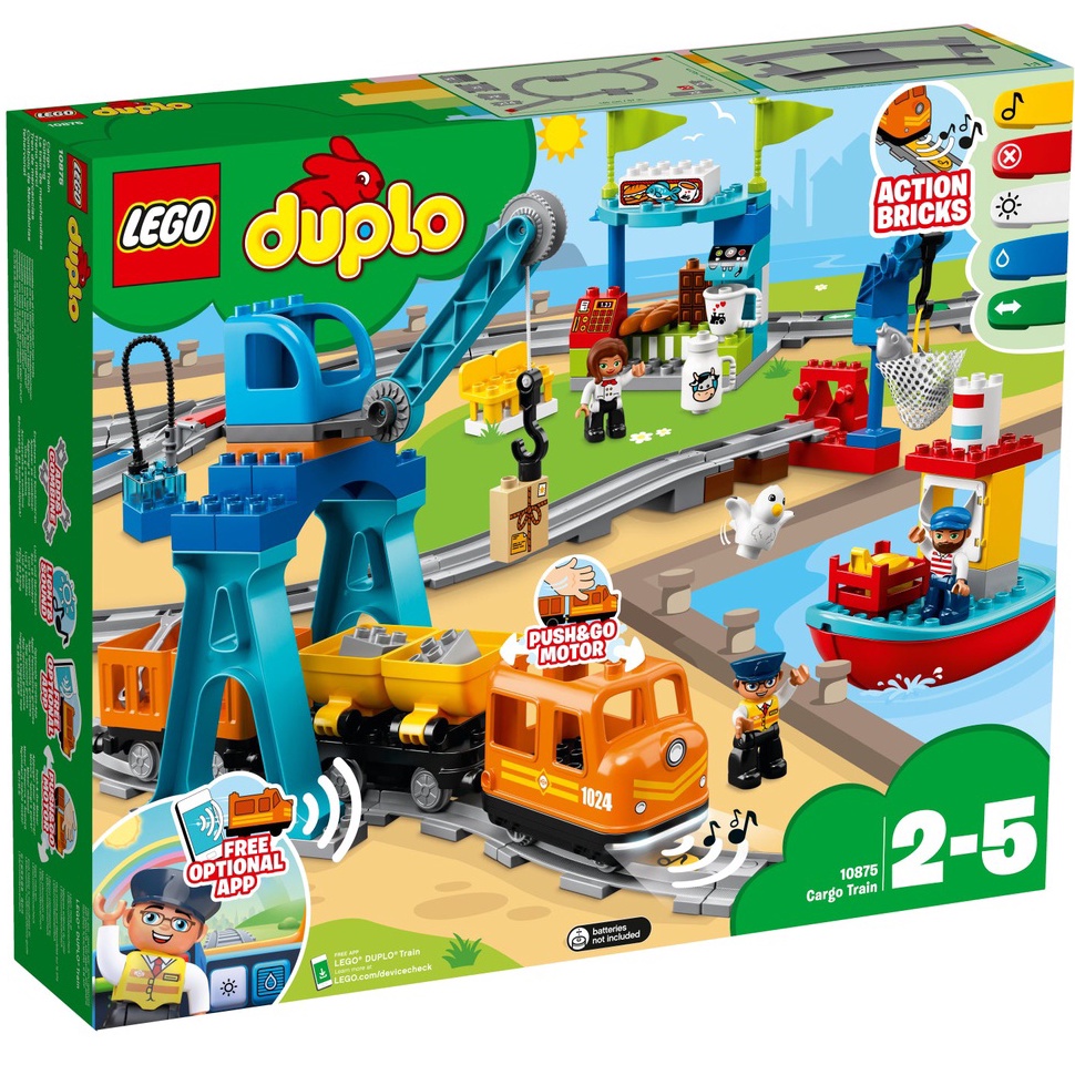 【台中OX創玩所】 LEGO 10875 得寶系列 貨運列車 DUPLO 大顆粒 樂高