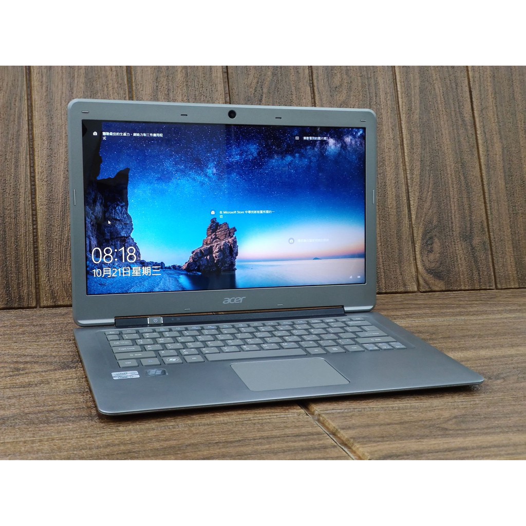 ACER 13.3吋 i7 4G 240G SSD S3 Win10 二手輕薄筆電 二代CPU ASUS DELL小傷
