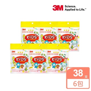 3M 兒童安全牙線棒-袋裝38支x6包入(免運費)