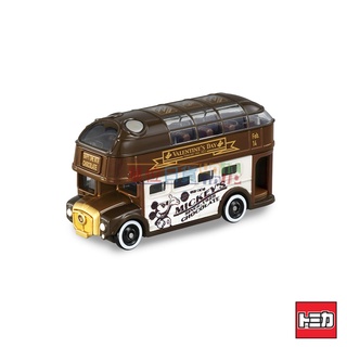 『 單位日貨 』日本正版 多美 TOMICA DISNEY 迪士尼 米奇 情人節 巧克力 雙層巴士 合金 小車