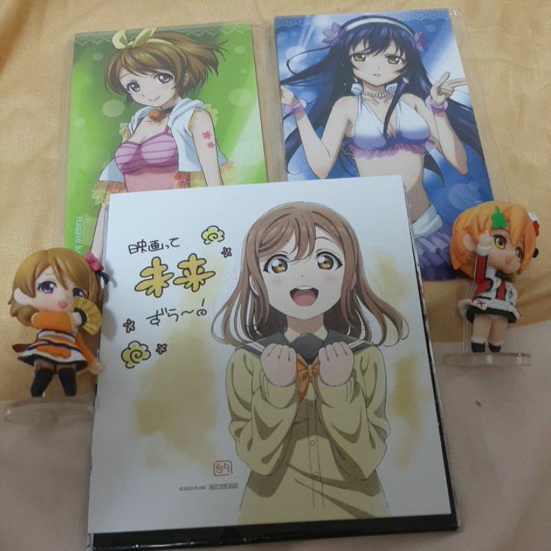 低價售lovelive Lovelive 花陽海未凜花丸筆記本色紙公仔 蝦皮購物