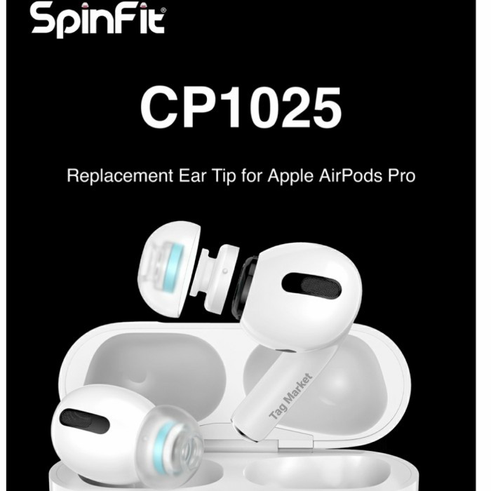 耳機 Spinfit CP1025 Apple Airpods Pro 替換矽膠耳機耳塞適配器僅適用於 android