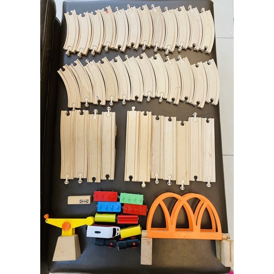 [ IKEA］LILLABO 玩具火車系列(贈送小車車）