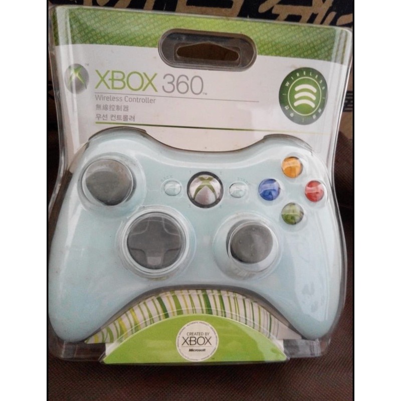 Microsoft Xbox360 無線手把 控制器  限量粉藍款 全新品 收藏品